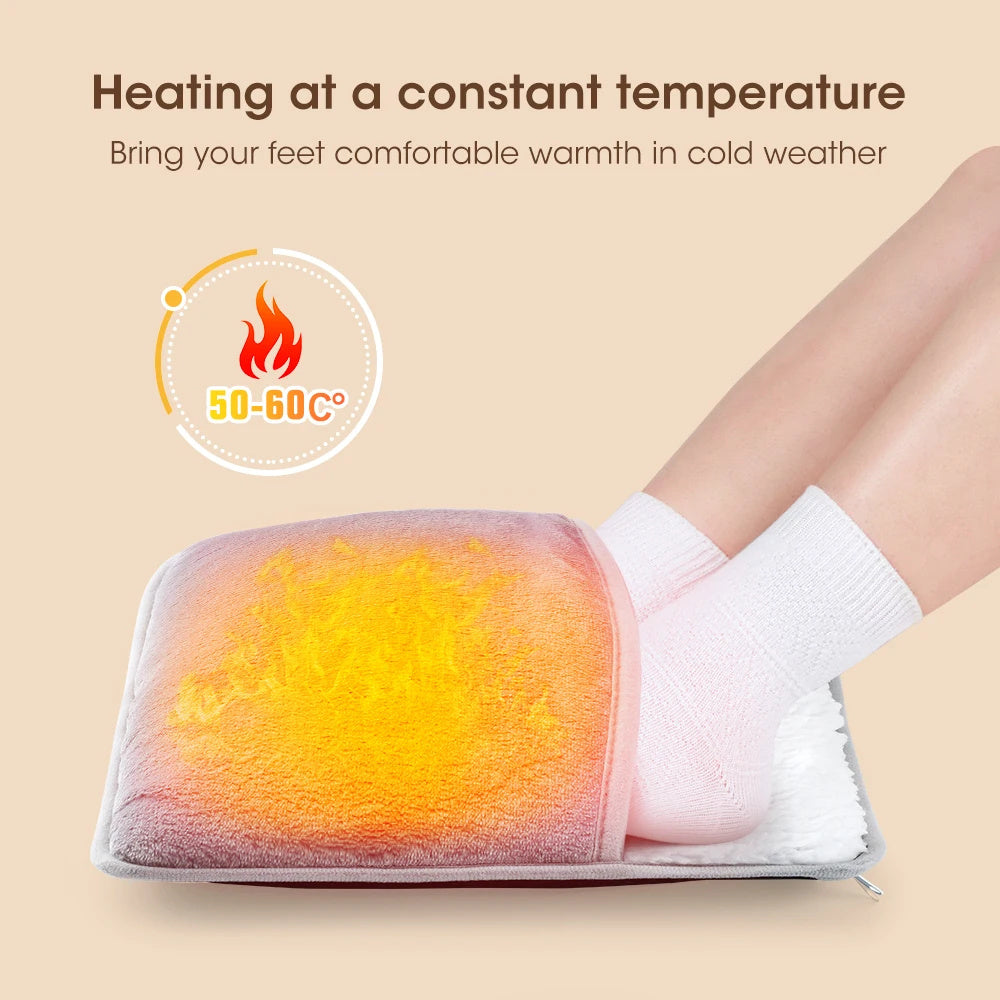 "ðAutumn essential - Plush Electric Foot Heating Pad (Free Uk Shipping)"