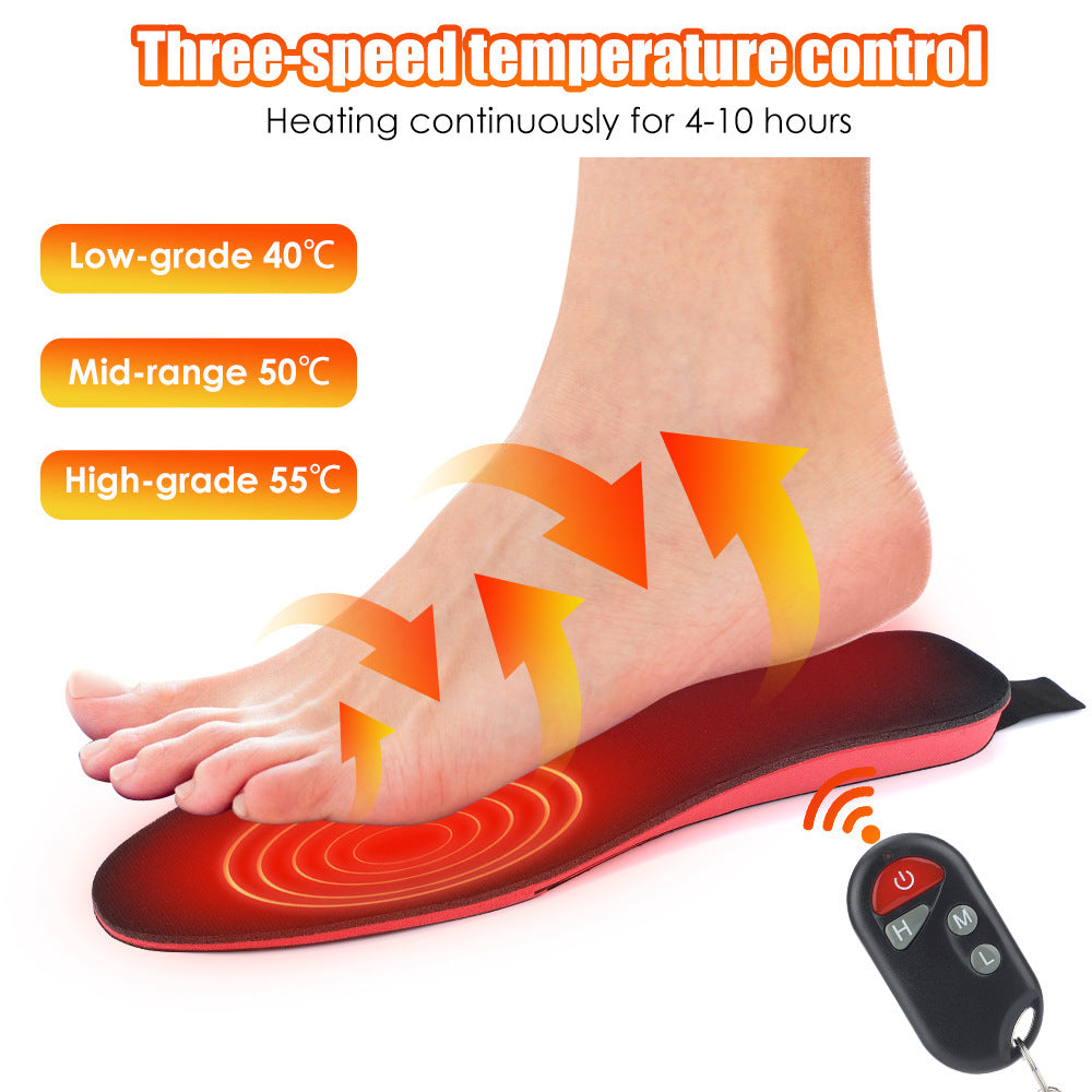 Heated Insoles For Men and  Women Rechargeable Heating Boot Insole Feet Warmer Pads