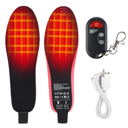 Heated Insoles For Men and  Women Rechargeable Heating Boot Insole Feet Warmer Pads