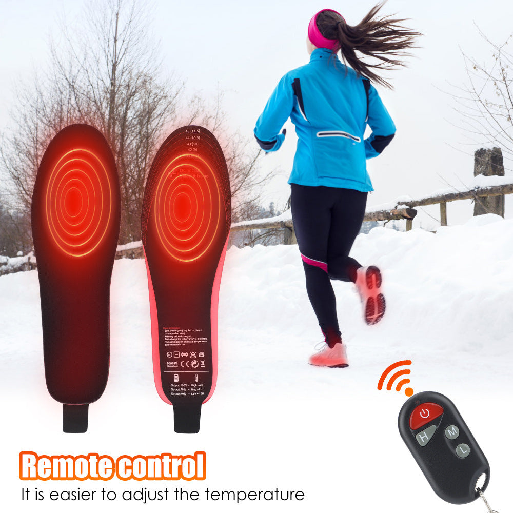 Heated Insoles For Men and  Women Rechargeable Heating Boot Insole Feet Warmer Pads
