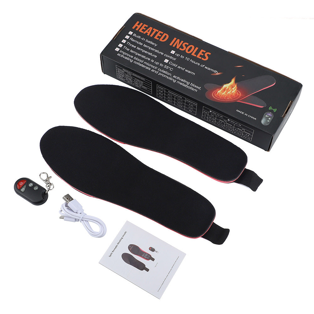 Heated Insoles For Men and  Women Rechargeable Heating Boot Insole Feet Warmer Pads